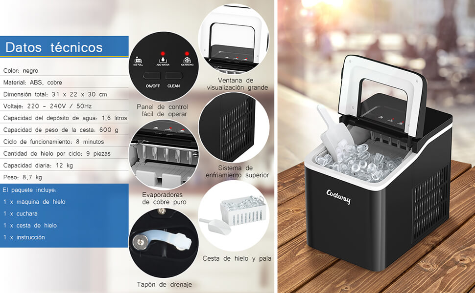 Maquina-de-Hacer-Hielo-para-Casa-Oficina-EP24744DE-BK-A