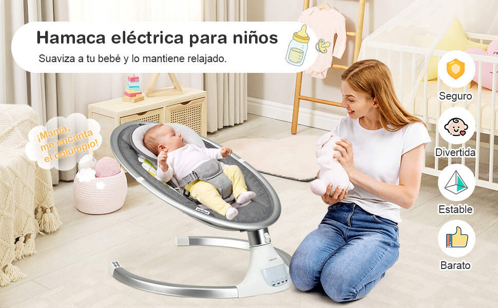 Una hamaca para bebé eléctrica es un básico para padres primerizos