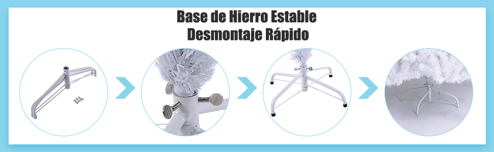 Árbol de Navidad Artificial Blanco