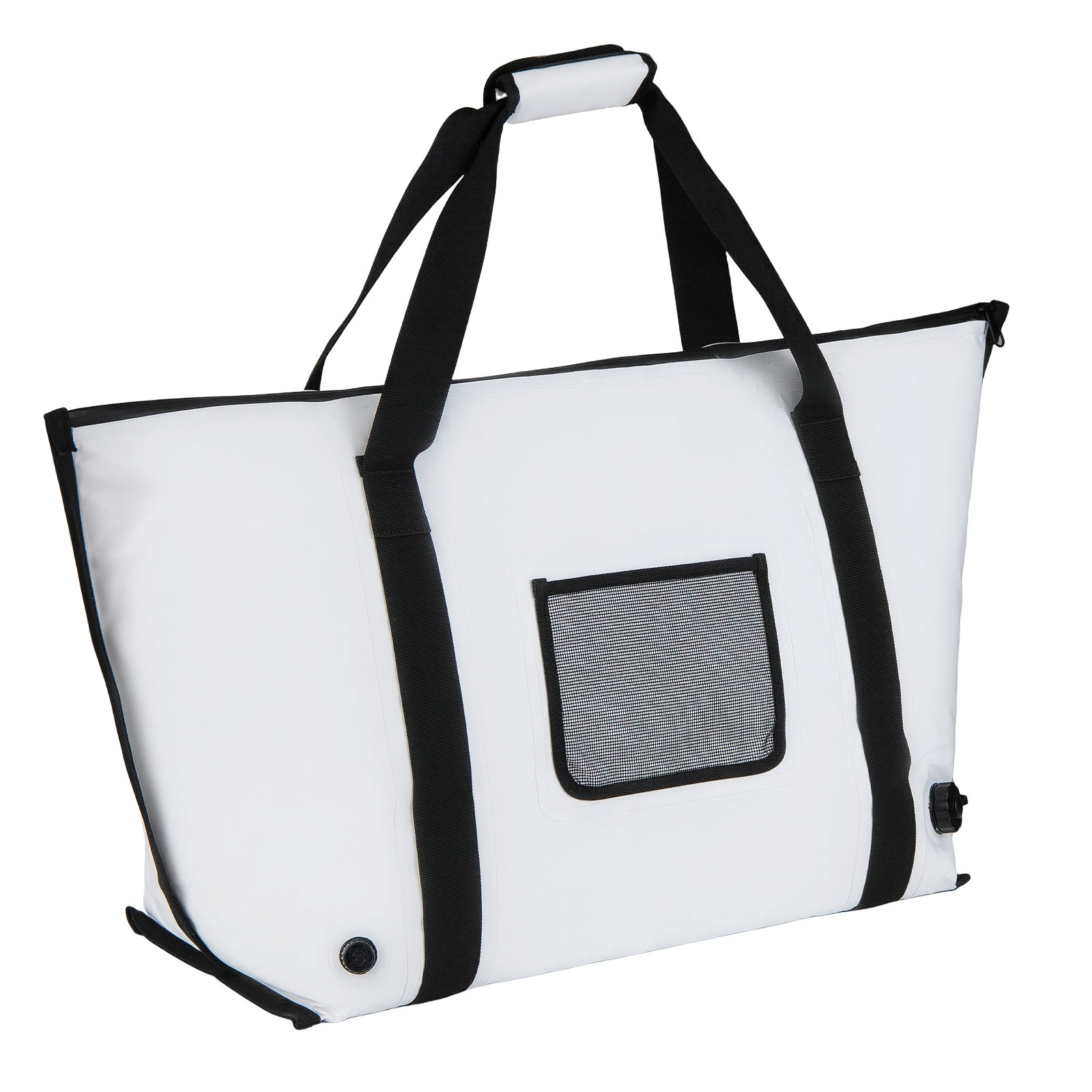 Bolsa Isotérmica para Pescado Impermeable con Cremallera Asa Válvula Drenaje Mantiene Hielo 24h Nevera Portátil PVC 98cm Costway