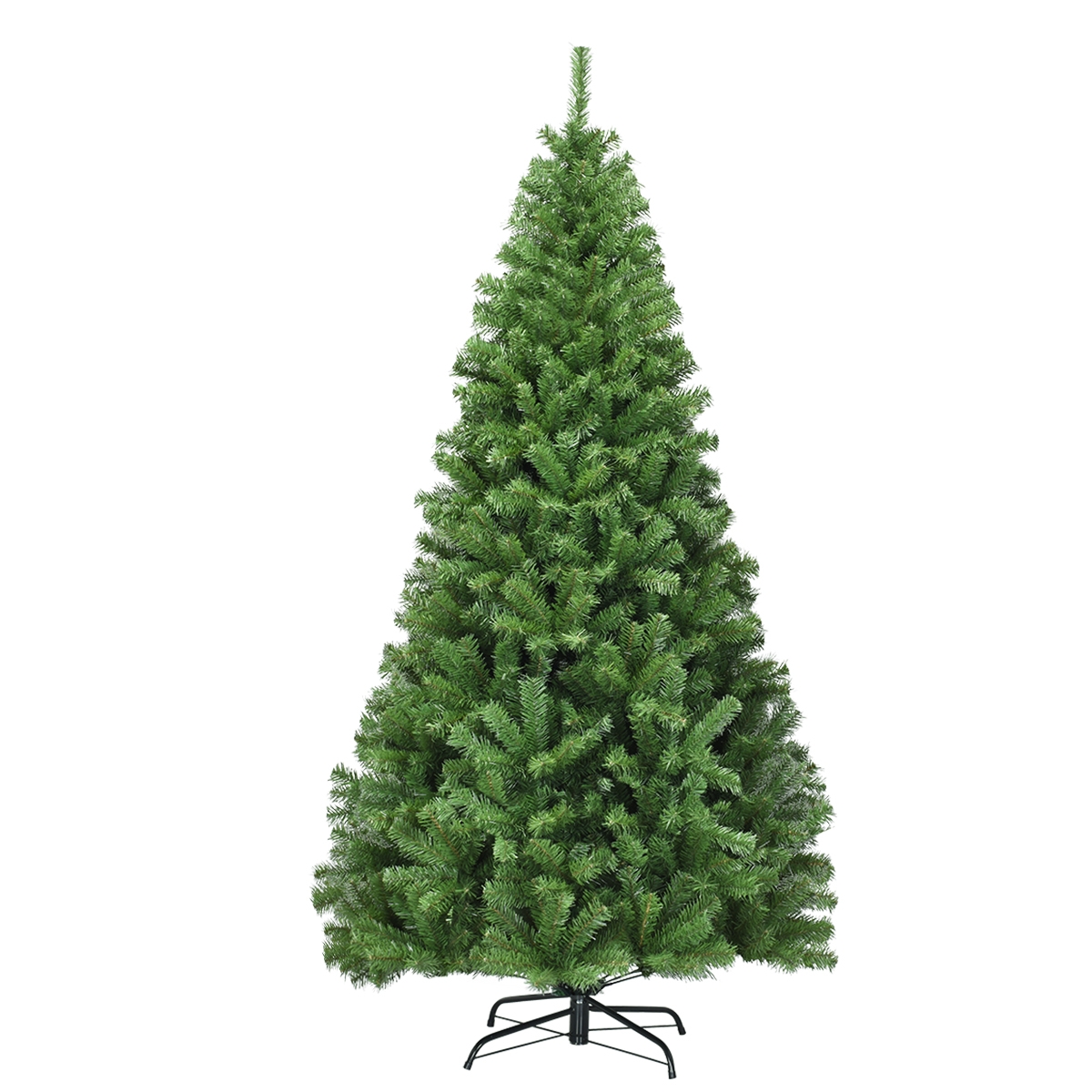 Costway 1,8m Árbol de Navidad con 1000 Ramas Bisagras y Base de Metal Resistente Ideal para Casa Oficina Tiendas Hoteles