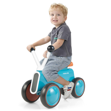 Bicicleta sin Pedales para Niños Aprender Caminar Bicicleta Equilibrio para  Bebé 1-2 Años Rosa 59 x 29 x 40 cm