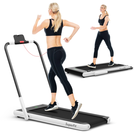 Máquina de Step Stepper Fitness con Manillar Altura Ajustable Pantalla LCD  y Pedales Antideslizantes para Gimnasio