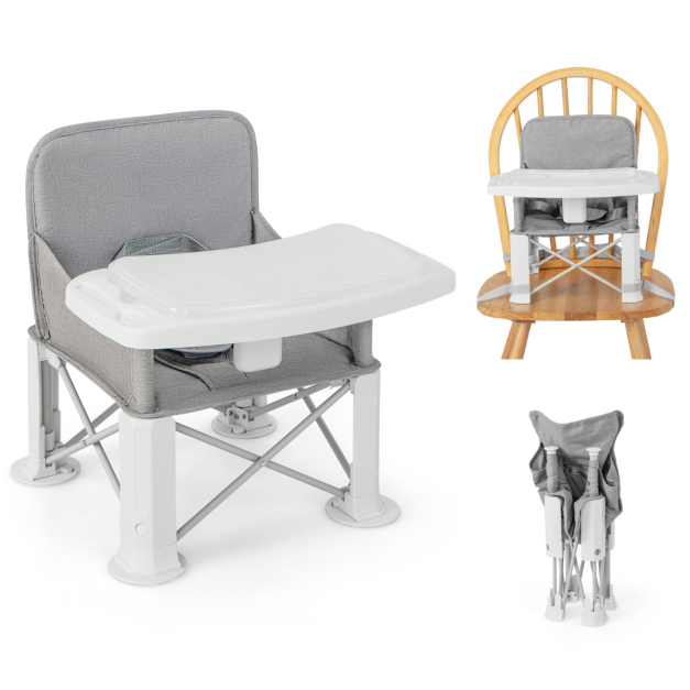  Asiento para niños, asiento elevador portátil, silla de comedor  para mesa de comer, mesa de comedor y silla de comedor para bebé, uso al  aire libre (color : 1#) : Bebés