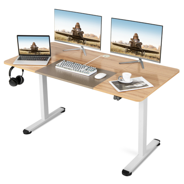 Mesa de ordenador elevable para trabajar sentado o de pie