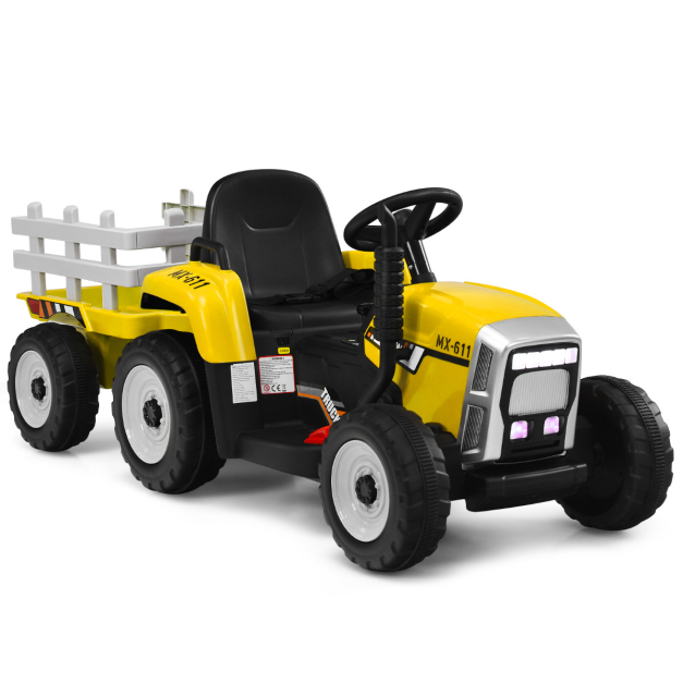 Juguete Tractor Eléctrico para Niños con 3 Marchas Luces LED