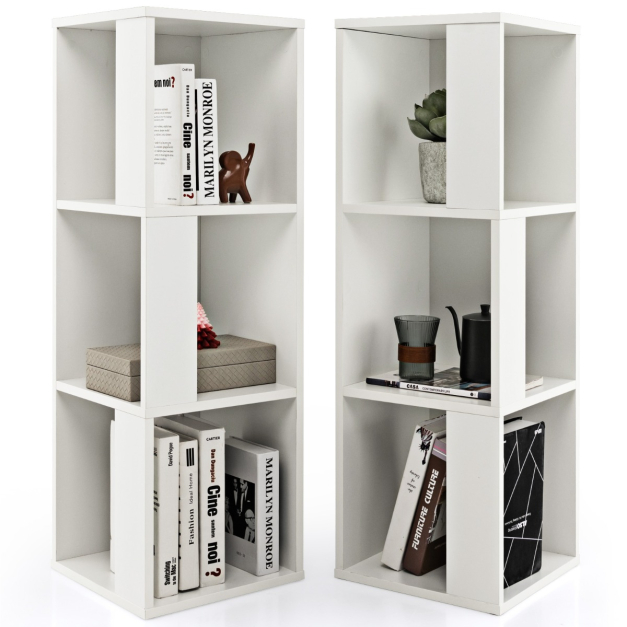 Estanterias librerias 60 cm - metal blanco - 6 niveles