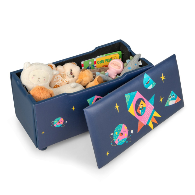 PHINOX Almacenamiento de caja de juguetes, organizadores de cofre de  juguetes, caja de juguetes grande para niños, organizador de almacenamiento  de