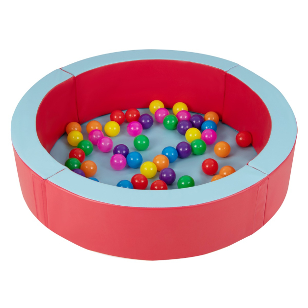 Piscina de Bolas de Espuma con 50 Bolas Coloridas para Niños de 3+