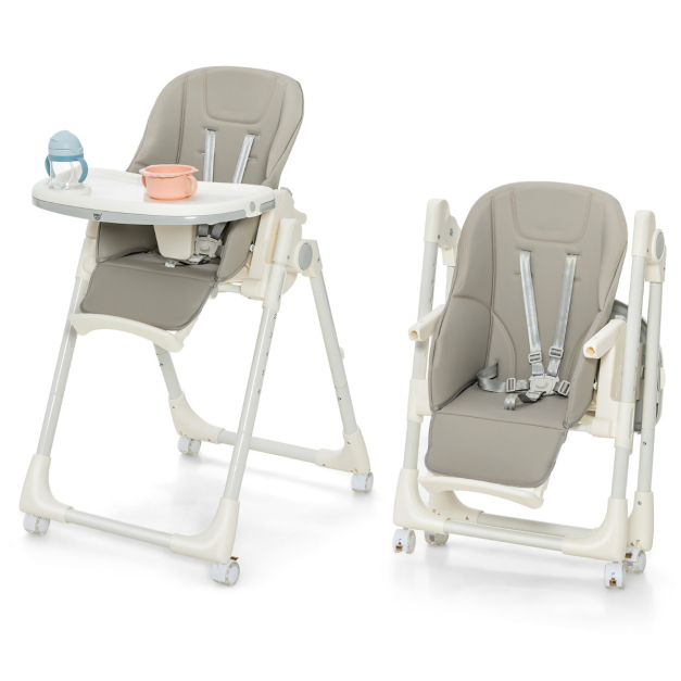 Bebeconfort Looky Trona bebe plegable y reclinable con asiento acolchado y  bandeja, asiento alcochado y espacioso, para niños de 6 meses a 3 años,  color Warm Grey : : Bebé