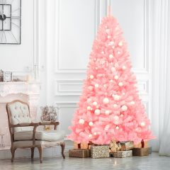Costway 2,25m Árbol de Navidad con Color Cerezo Aspecto Frondoso y 1258 Ramas Fácil de Montar Perfecto Como Decoración