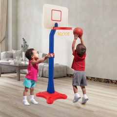 Costway Canasta de Baloncesto de Pie  con Altura Regulable para Entrenar a Jugar al Baloncesto para Niños + 3 Años 65 x 85 x 160-215 cm
