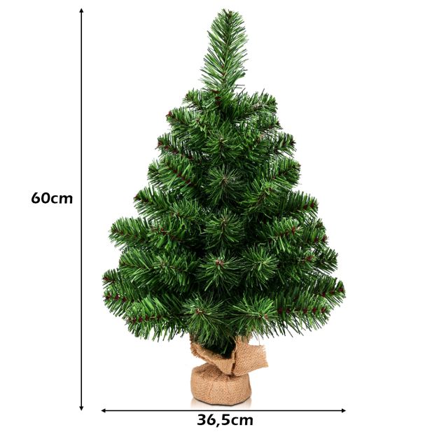 Decoración Navideña Para Casa De Muñecas Melody Jane - Árbol Con Falda De Bastón De Caramelo, Escala 1:12, Color Verde, Aprox. 10 Cm
