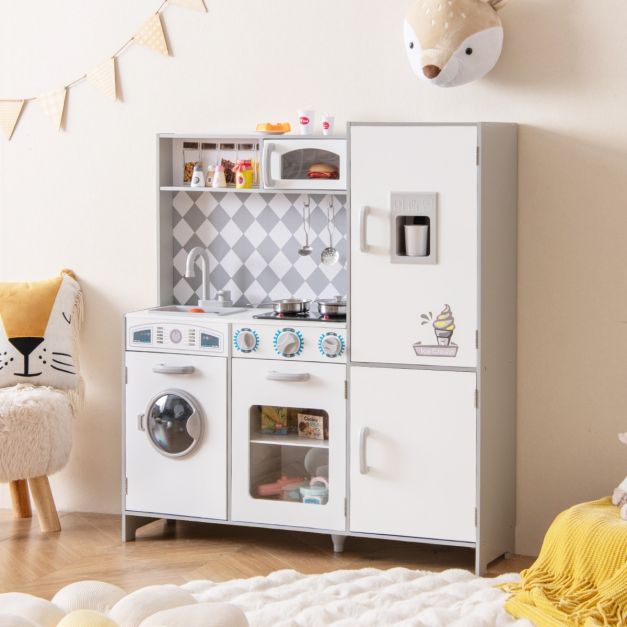 Cocina De Juguete Infantil Con Sonidos Y Luces Realistas, Cocinita De Madera Con Estufa Costway 73x29x81 Cm con Ofertas en | Ofertas Online Cocina De Juguete Infantil Con Sonidos Y Luces Realistas, Cocinita De Madera Con Estufa Costway 73x29x81 Cm con Ofertas en | Ofertas Online