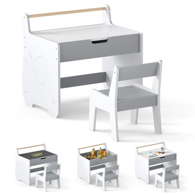 Juego de sillas de mesa para niños, silla de escritorio para niños Juego de sillas de mesa para niños, silla de escritorio para niños