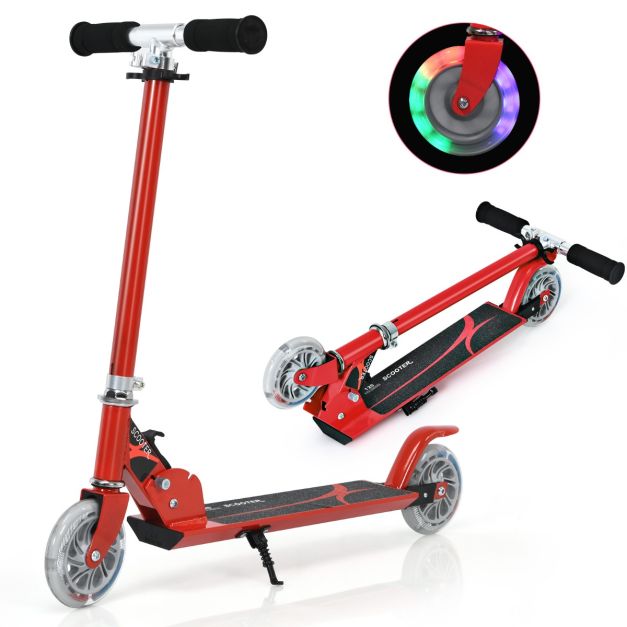 Patinete Infantil Plegable Con Ruedas LED Y Manillar Regulable – Ideal Para Niños De 3 A 14 Años