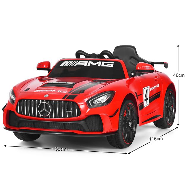 Coche Eléctrico Infantil 12V Todoterreno Con Control Remoto, 3 Velocidades, Música Y Radio, Para Niños De 3+ Años (rojo)