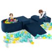 COSTWAY Set De 5 Piezas De Bloques De Escalada Con Piscina De Pelotas | Gimnasio Infantil Suave Y Lavable Para Niños De 3+