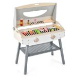 Parrilla De Juguete COSTWAY Con 18 Piezas – Barbacoa Simulada Con Fuegos Y Sonidos – Regalo Para Niños De 3 Años En Adelante