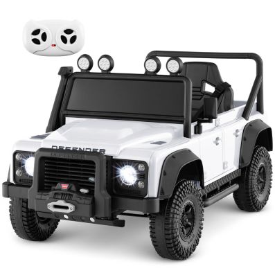 Costway Coche Jaguar Montable para Niños Vehículo de Batería Juguete Eléctrico con Mando Música