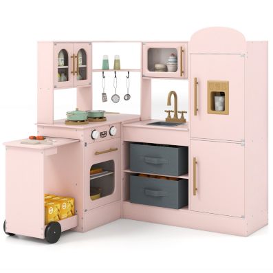 Cocina Negra Deluxe con Luces, Sonidos, Fregadero con Agua Real y Acce
