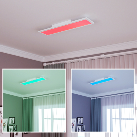 LED Lámpara de Techo RGB con Bluetooth Luz Regulable Control Remoto/ 2700K-6000K / 18W / 1300 Lúmenes para Hogar Hotel Oficina
