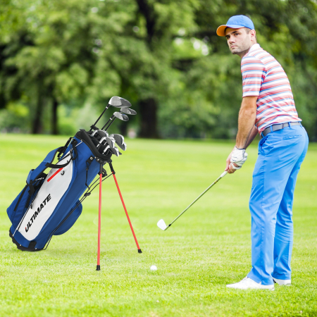 Set con 9 Palos de Golf para Hombres con Bolsa y Putter Regalo Perfecto para Golfistas
