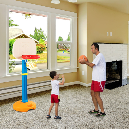Soporte de Baloncesto para Niños Canasta de Baloncesto Altura Ajustable de 120 a 160 cm para Interior y Exterior