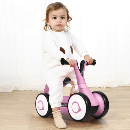 Bicicleta sin Pedales para Niños Aprender Caminar Bicicleta Equilibrio para Bebé 1-2 Años Rosa 59 x 29 x 40 cm
