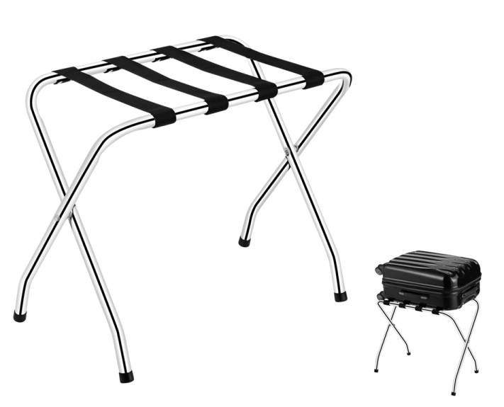 Carretilla Plegable Metalica De Carga - Porta Maletas Con Cuerda Elastica  93,5x33x44 cm. Carro De Transporte 50 Kg.