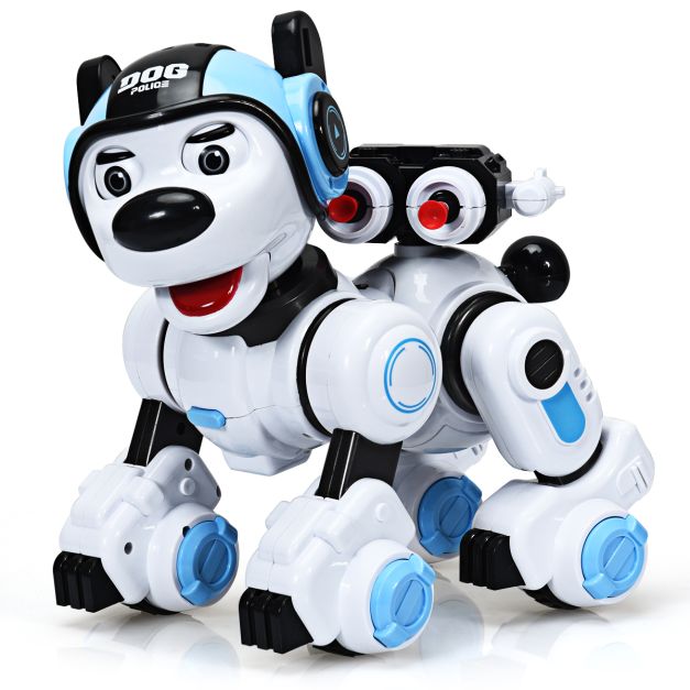 Robot de Perro para Niños Robot Inteligente con Control Remoto Función de Música 