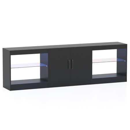 Costway mueble TV luces LED