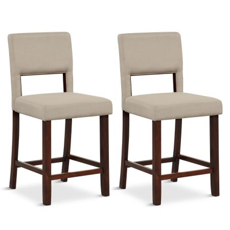 Set de 2 taburetes de altura de mostrador