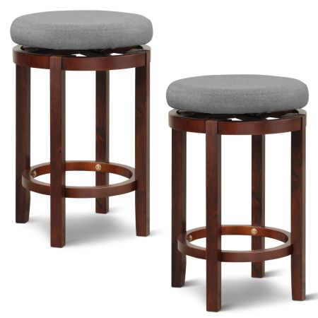 Set de 2 taburetes de altura de mostrador