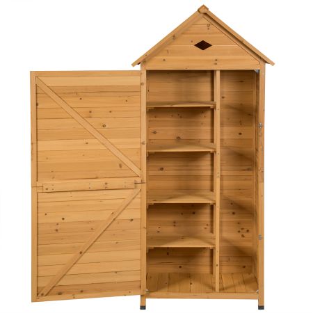Cobertizo de doble puerta ajustable