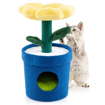 Árbol gatos con mirador