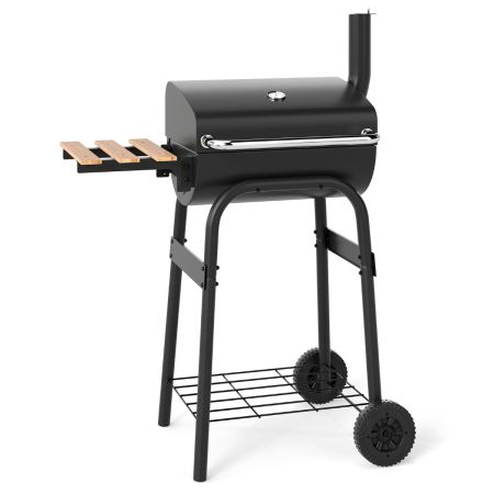 Parrilla carbón portátil ruedas