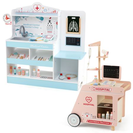 Juego de médico de madera