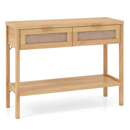 Consola de ratán