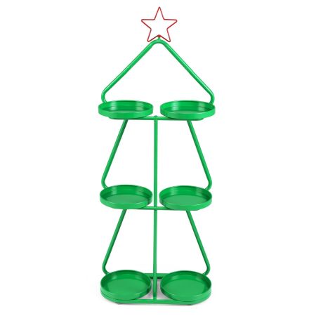 Estante 3 niveles árbol Navidad metal