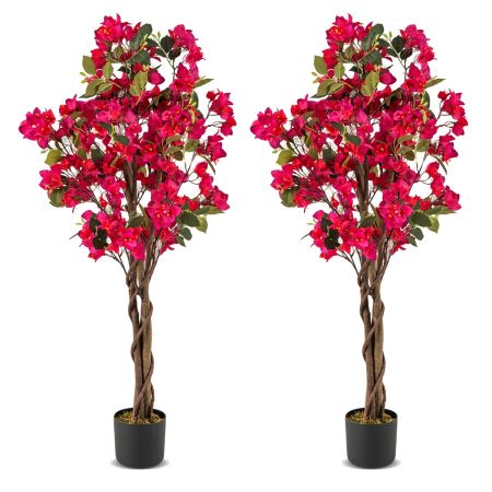 buganvilla falsa de 120 cm con flores vibrantes Rojo