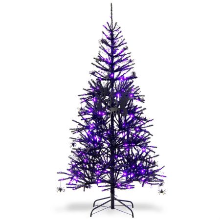 Costway 183 cm Árbol de Halloween Negro