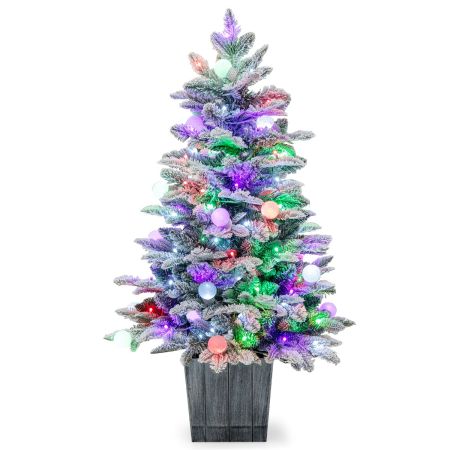 árbol de Navidad artificial preiluminado