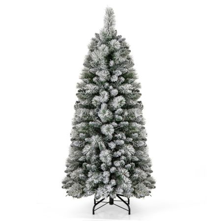 árbol de navidad con agujas de pino luces led