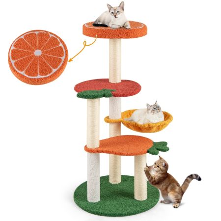 torre para gatos estilo fruta
