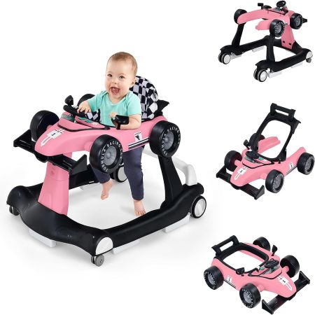 Andador 4 en 1 para Niños Rosa