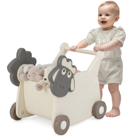 andador de empuje para niños Blanco