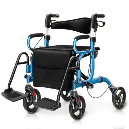 Andador con ruedas y asiento