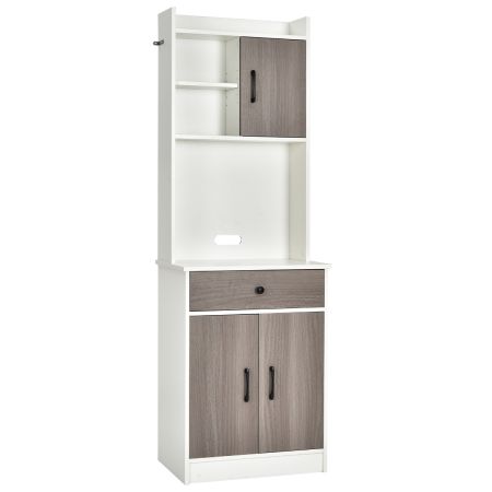 Costway Mueble Aramrio de Cocina Blanco
