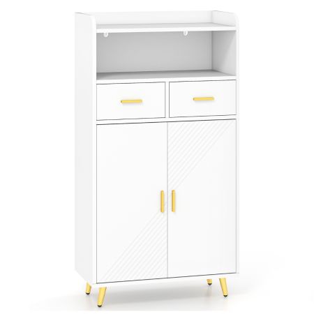 mueble de almacenaje con estantes ajustables Blanco